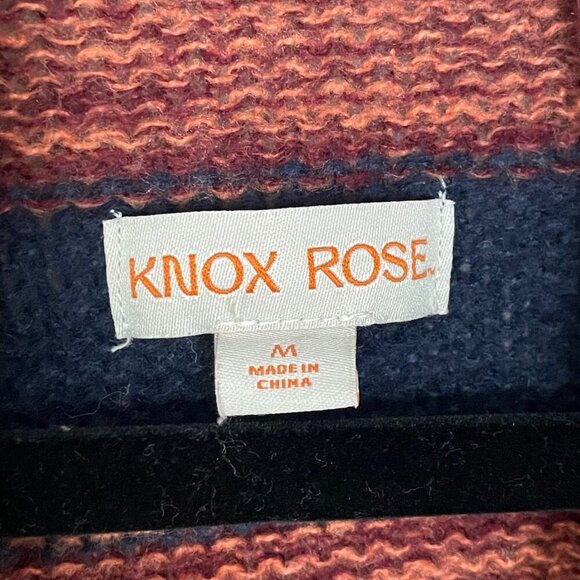 Knox Rose TriColor Knit Cardigan Size Med - Picture 5 of 5